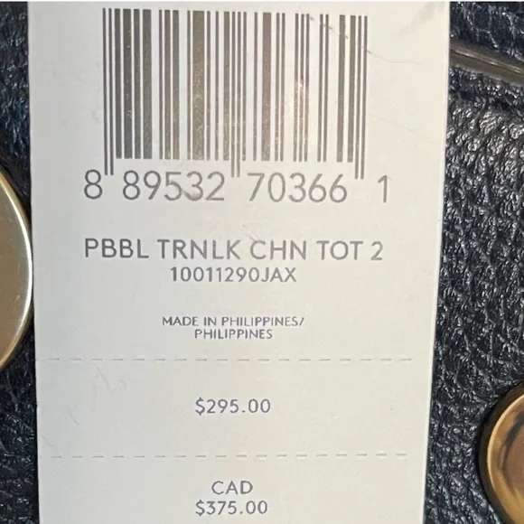 Coach Black Leather Turnlock Tote 2 with Gold hardware - Picture 7 of 7